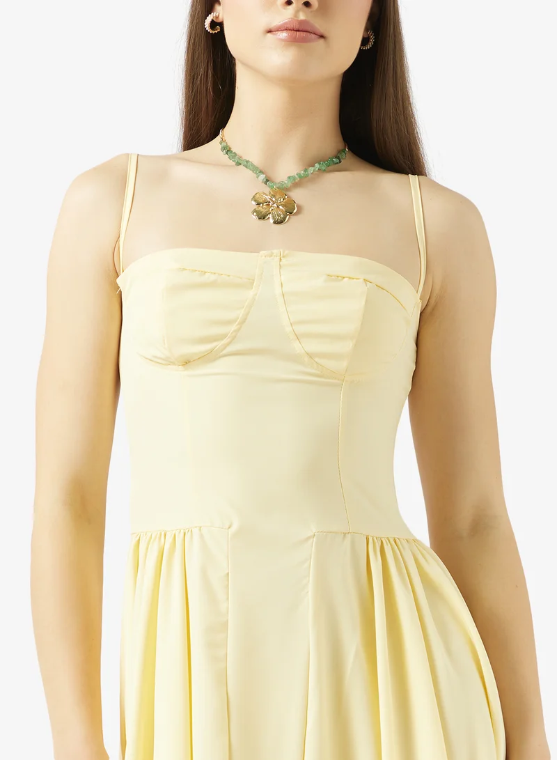 Ginger  Sweetheart Neck Corset Bodice Princess Cut Dress for Women | Best Price UAE